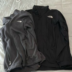 The Northface Hyvent Jacket w/fleece sweater linning size XL